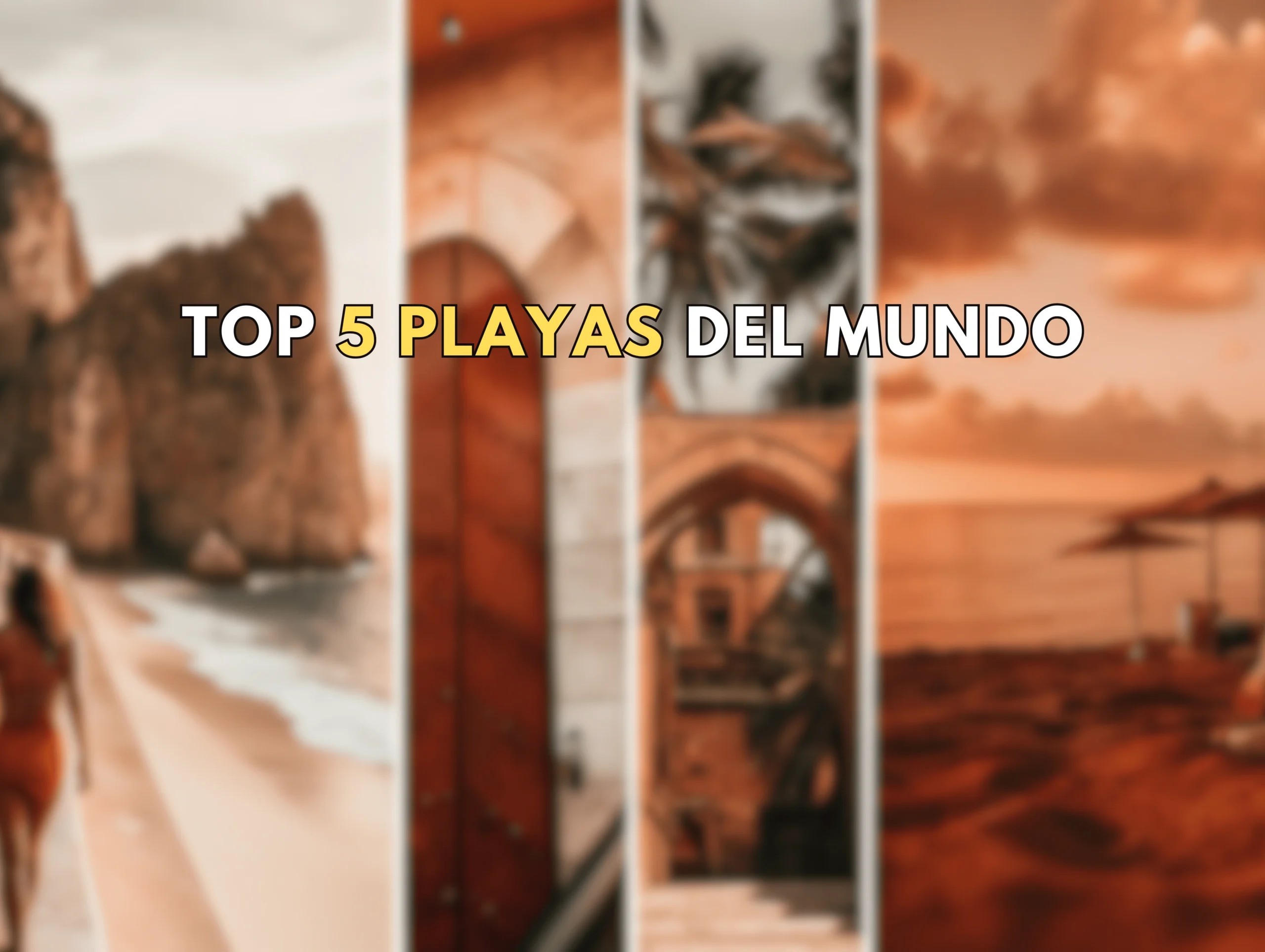 ollage de las playas más impresionantes del mundo: Whitehaven, Bora Bora, Baía do Sancho, Navagio y Playa de los Amantes. Top Playas del mundo!