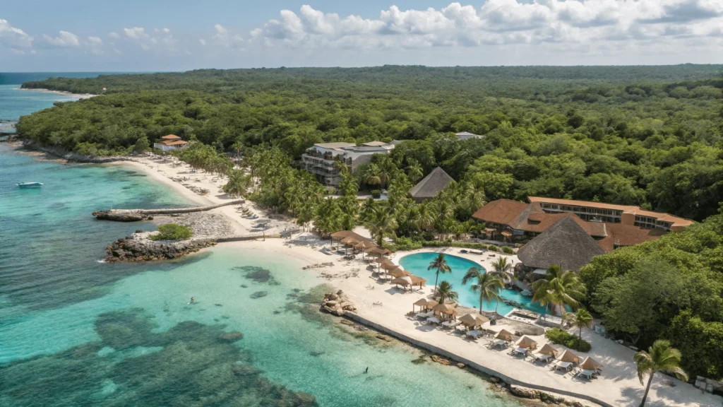 Catalonia Riviera Maya, un resort eco-friendly con playa privada y áreas familiares en la selva tropical. 