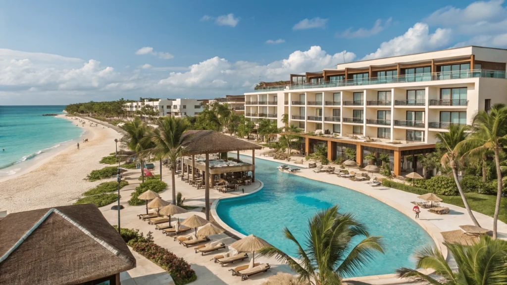 The Fives Beach Hotel & Residences, un resort moderno en Playa del Carmen con playa privada y suites espaciosas